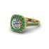 Milgrain Halo Round Diamond Engagement Ring - Odette No. 16 image 2