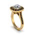 Milgrain Halo Round Diamond Engagement Ring - Odette No. 31 image 3