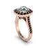 Milgrain Halo Round Diamond Engagement Ring - Odette No. 32 image 3