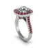 Milgrain Halo Round Diamond Engagement Ring - Odette No. 48 image 3