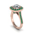 Milgrain Halo Round Diamond Engagement Ring - Odette No. 17 image 3