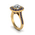 Milgrain Halo Round Diamond Engagement Ring - Odette No. 61 image 2