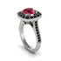Milgrain Halo Round Ruby Engagement Ring - Odette No. 42 image 3