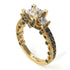 Modern Geometric Diamond Gold Engagement Ring - Beverly No. 31 image 1