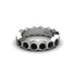 Black Diamond Modern Hexagon Wedding Band  - Bianca No. 9 image 2