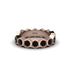 Black Diamond Modern Hexagon Wedding Band  - Bianca No. 8 image 1
