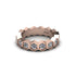 Diamond Modern Hexagon Wedding Band  - Bianca No. 2 image 2