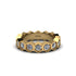 Diamond Modern Hexagon Wedding Band  - Bianca No. 1 image 1