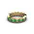 Emerald Modern Hexagon Wedding Band  - Bianca No. 4 image 2