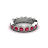 Ruby Modern Hexagon Wedding Band  - Bianca No. 12 image 2