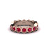 Ruby Modern Hexagon Wedding Band  - Bianca No. 11 image 1