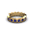 Sapphire Modern Hexagon Wedding Band  - Bianca No. 13 image 2