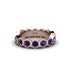 Sapphire Modern Hexagon Wedding Band  - Bianca No. 14 image 1