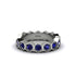 Sapphire Modern Hexagon Wedding Band  - Bianca No. 15 image 1
