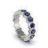 Sapphire Modern Hexagon Wedding Band  - Bianca No. 15 image 3
