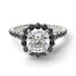Modern Diamond Cushion Cut Engagement Ring - Uma No. 33 image 2