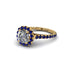 Modern Diamond Cushion Cut Engagement Ring - Uma No. 61 image 2