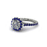 Modern Diamond Cushion Cut Engagement Ring - Uma No. 63 image 2