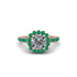 Modern Diamond Cushion Cut Engagement Ring - Uma No. 17 image 3