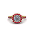 Modern Diamond Cushion Cut Engagement Ring - Uma No. 46 image 3