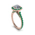 Modern Diamond Cushion Cut Engagement Ring - Uma No. 17 image 1