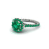 Modern Emerald Cushion Cut Engagement Ring - Uma No. 21 image 2