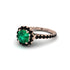 Modern Emerald Cushion Cut Engagement Ring - Uma No. 35 image 2