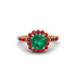 Modern Emerald Cushion Cut Engagement Ring - Uma No. 49 image 3