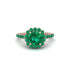 Modern Emerald Cushion Cut Engagement Ring - Uma No. 20 image 3