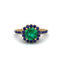 Modern Emerald Cushion Cut Engagement Ring - Uma No. 64 image 3