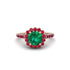 Modern Emerald Cushion Cut Engagement Ring - Uma No. 50 image 3