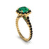 Modern Emerald Cushion Cut Engagement Ring - Uma No. 34 image 1