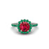 Modern Ruby Cushion Cut Engagement Ring - Uma No. 27 image 3