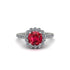 Modern Ruby Cushion Cut Engagement Ring - Uma No. 12 image 3