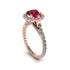 Modern Ruby Cushion Cut Engagement Ring - Uma No. 11 image 1