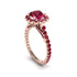 Modern Ruby Cushion Cut Engagement Ring - Uma No. 56 image 1