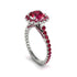 Modern Ruby Cushion Cut Engagement Ring - Uma No. 57 image 1