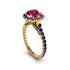 Modern Ruby Cushion Cut Engagement Ring - Uma No. 70 image 1