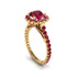 Modern Ruby Cushion Cut Engagement Ring - Uma No. 55 image 1