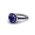 Modern Sapphire Cushion Cut Engagement Ring - Uma No. 75 image 2