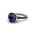 Modern Sapphire Cushion Cut Engagement Ring - Uma No. 45 image 2