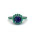 Modern Sapphire Cushion Cut Engagement Ring - Uma No. 30 image 3