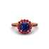 Modern Sapphire Cushion Cut Engagement Ring - Uma No. 58 image 3