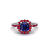 Modern Sapphire Cushion Cut Engagement Ring - Uma No. 60 image 3
