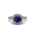 Modern Sapphire Cushion Cut Engagement Ring - Uma No. 15 image 3