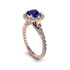 Modern Sapphire Cushion Cut Engagement Ring - Uma No. 14 image 1