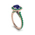 Modern Sapphire Cushion Cut Engagement Ring - Uma No. 29 image 1