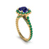 Modern Sapphire Cushion Cut Engagement Ring - Uma No. 28 image 1