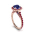Modern Sapphire Cushion Cut Engagement Ring - Uma No. 59 image 1