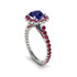 Modern Sapphire Cushion Cut Engagement Ring - Uma No. 60 image 1